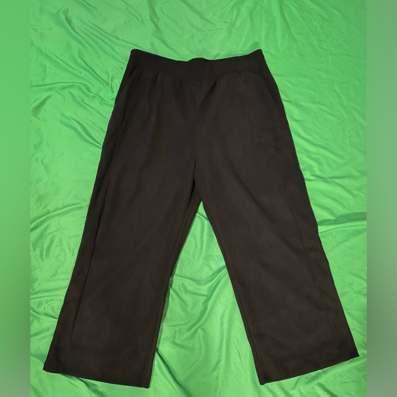 HALARA Corduroy Wide-Leg Women's Black Pants size XL Petite - Picture 2 of 8